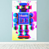 Roboter Verdächtiger Nummer 4 Leinwanddruck (Insitu (Holzboden))