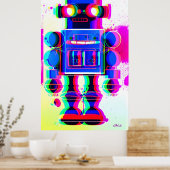 Roboter-Verdächtiger Nummer 4 Poster (Küche)
