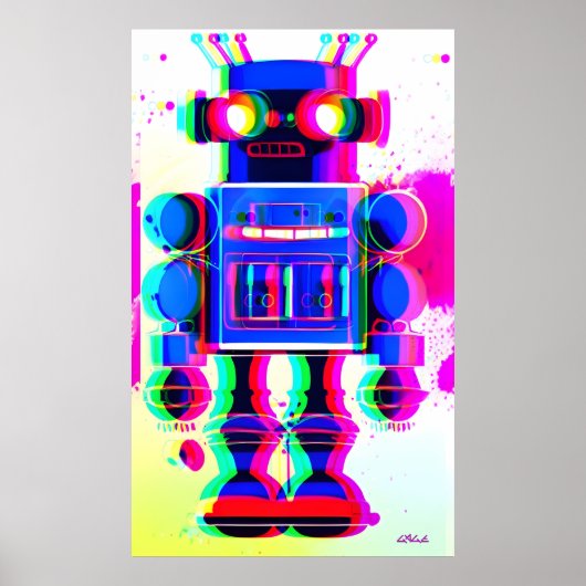 Roboter-Verdächtiger Nummer 4 Poster (Vorne)