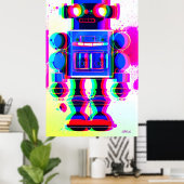Roboter-Verdächtiger Nummer 4 Poster (Heimbüro)