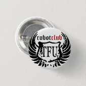 Roboter-Verein-Button Button (Vorne & Hinten)