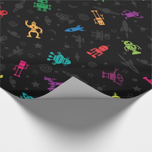 Roboter-Verpackung Geschenkpapier (Ecke)