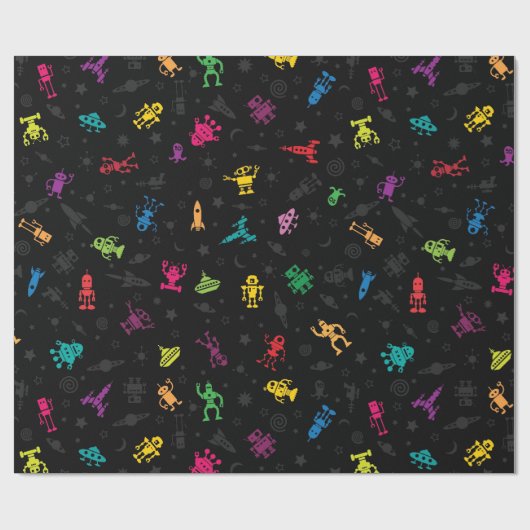 Roboter-Verpackung Geschenkpapier (Flach)
