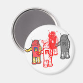 Roboter vier magnet (Vorderseite/Rückseite)