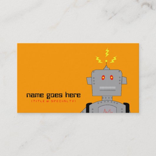 Roboter Visitenkarte (Vorderseite)