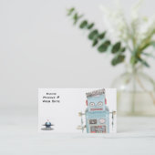 Roboter-Visitenkarten Visitenkarte (Stehend Vorderseite)