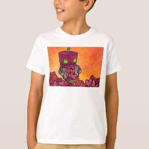 Roboter voll der Herzen T-Shirt