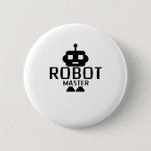 Roboter-Vorlagenrobotik-Ingenieur-Programm Streamm Button (Vorderseite)