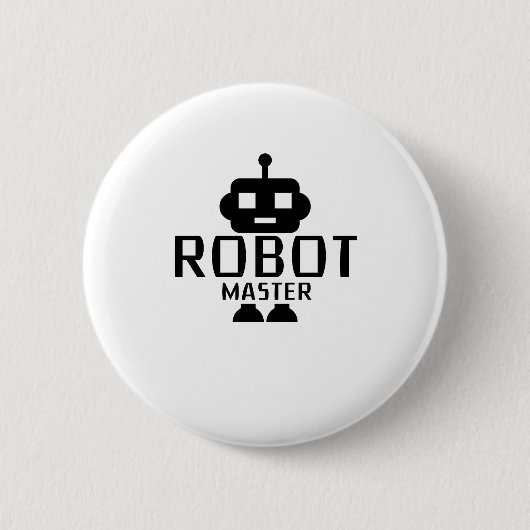 Roboter-Vorlagenrobotik-Ingenieur-Programm Streamm Button (Vorderseite)