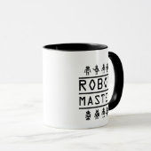 Roboter-Vorlagenrobotik-Technik-Programm-Strom Tasse (VorderseiteRechts)
