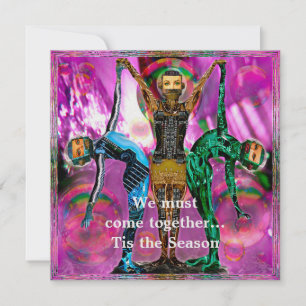 Roboter Weihnachts-Party laden Einladung