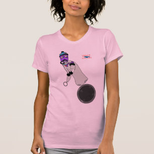 Roboter wenig sorgte sich T-Shirt