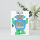 Roboter X-16 Postkarte (Stehend Vorderseite)