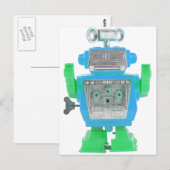 Roboter X-16 Postkarte (Vorne/Hinten)