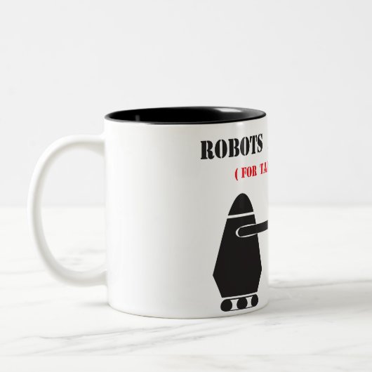 Roboter Zweifarbige Tasse (Links)