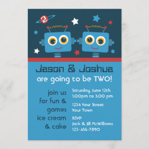 Roboter-Zwillings-2. Einladung