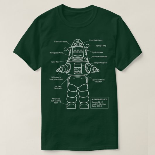 Roboteranatomie T-Shirt (Design vorne)