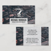 Roboterarm | Binärkode | CPU-Schalttafel Visitenkarte (Vorne/Hinten)