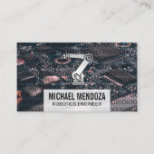 Roboterarm | Binärkode | CPU-Schalttafel Visitenkarte (Vorderseite)