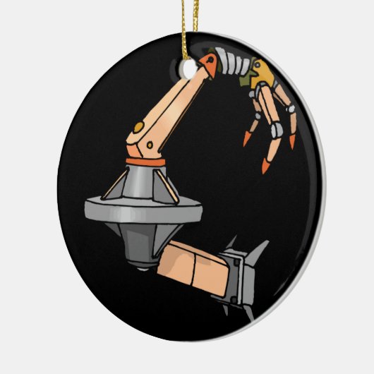 Roboterarm Keramik Ornament (Links)