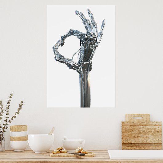 Roboterarm Poster (Küche)