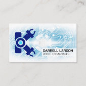 Roboterarm | Technologie - Hintergrund Visitenkarte (Vorderseite)