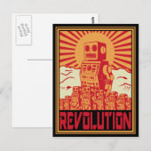 Roboteraufstand Postkarte (Vorne/Hinten)