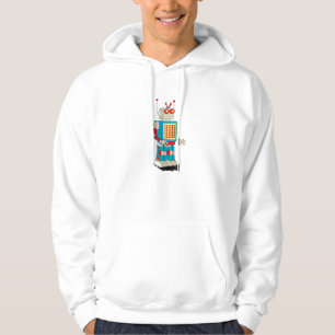 Robotercharakter-Cartoon Hoodie
