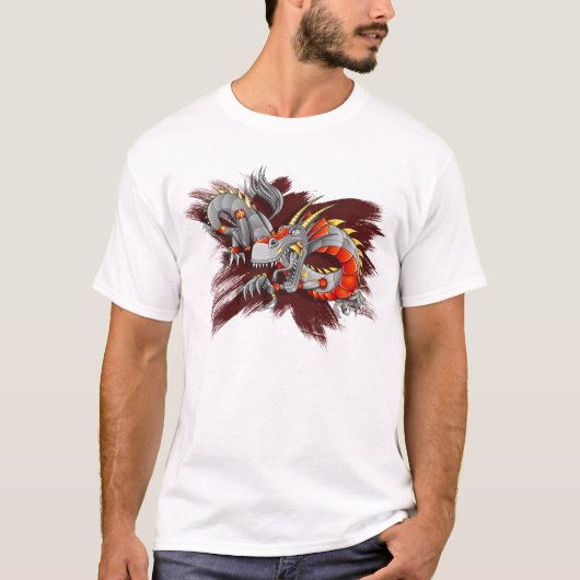 Robotercyborg-Drache-T - Shirt (Vorderseite)