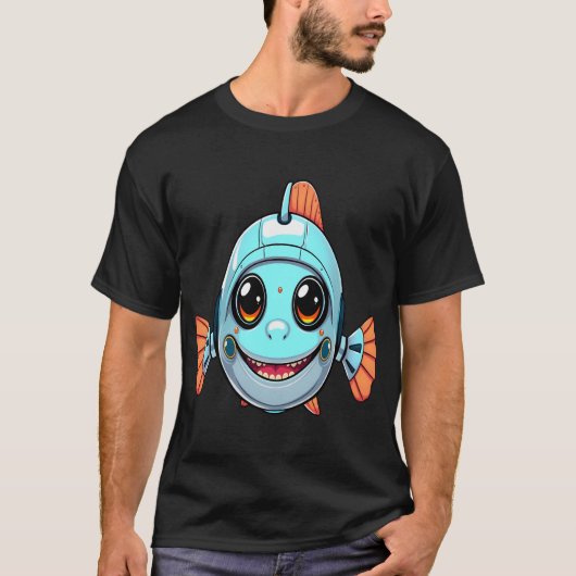 Roboterfisch T-Shirt (Vorderseite)
