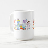 Roboterfreunde Kaffeetasse (Vorderseite Links)