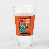 Robotergeschenke für Jubiläum oder Hochzeit Glas (Rückseite)