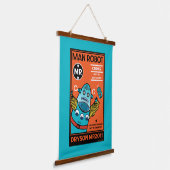 Robotergeschenke für Jubiläum oder Hochzeit Wandteppich Mit Holzrahmen (Gewinkelt)