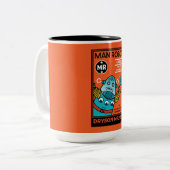 Robotergeschenke für Jubiläum oder Hochzeit Zweifarbige Tasse (Vorderseite Links)