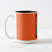 Robotergeschenke für Jubiläum oder Hochzeit Zweifarbige Tasse (Links)