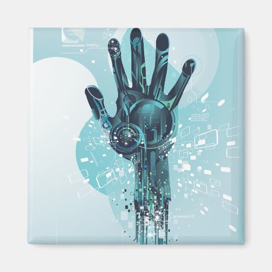 Roboterhand Magnet (Vorne)