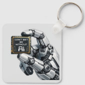 Roboterhand Schlüsselanhänger (Rückseite)