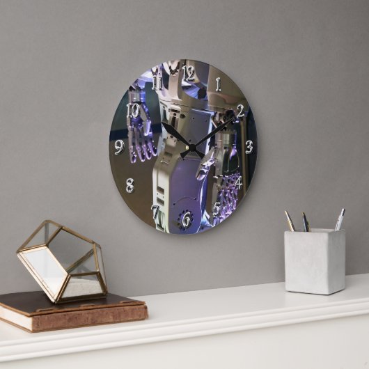 Roboterhände große wanduhr (Büro)