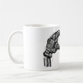Roboterhände machen Herzform Kaffeetasse (Links)