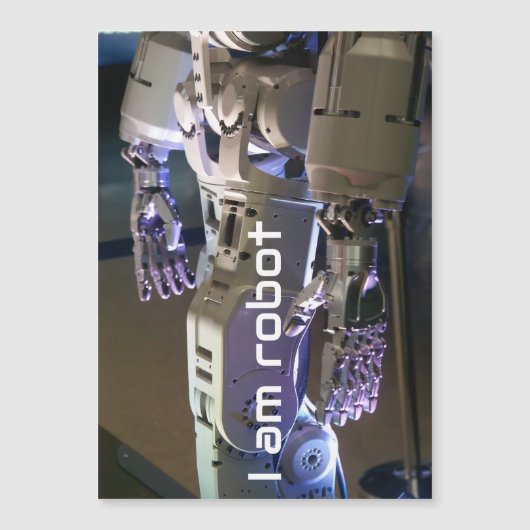 Roboterhände magnetkarte (Vorderseite)