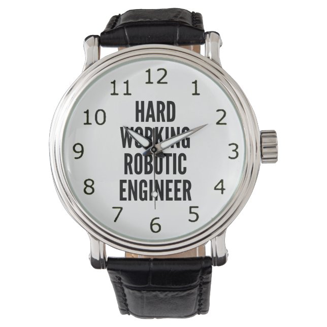 Roboteringenieur Armbanduhr (Vorderseite)