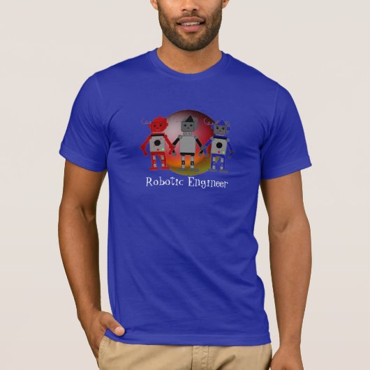 Roboteringenieur - Roboter T-Shirt (Vorderseite)