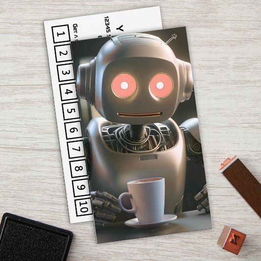 Roboterkaffee Treuekarte