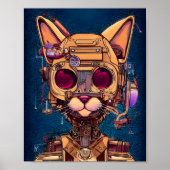 Roboterkatze Poster (Vorne)