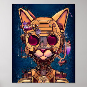 Roboterkatze Poster