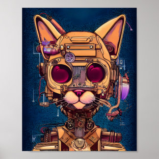 Roboterkatze Poster