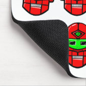 Roboterköpfe Mousepad (Ecke)