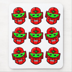 Roboterköpfe Mousepad