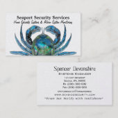 Roboterkrabbe auf Gold berufliches 3,5" x 2,0" Visitenkarte (Vorne/Hinten)