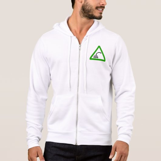 Roboterkreuzungswarnschild Hoodie (Vorderseite)
